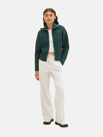 TOM TAILOR DENIM Knit Cardigan in Green