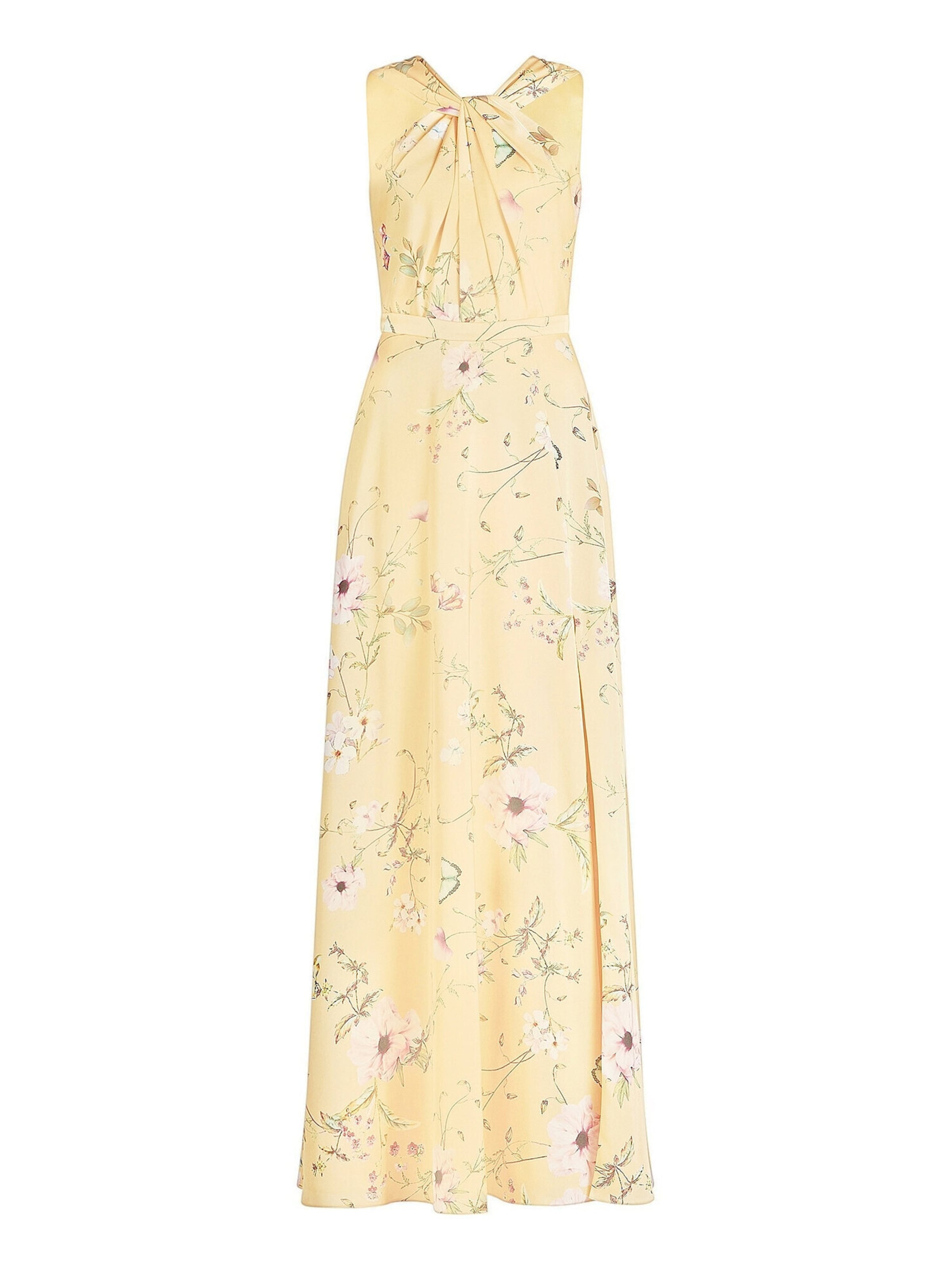 Robe de soirée Vera Mont en jaune : devant