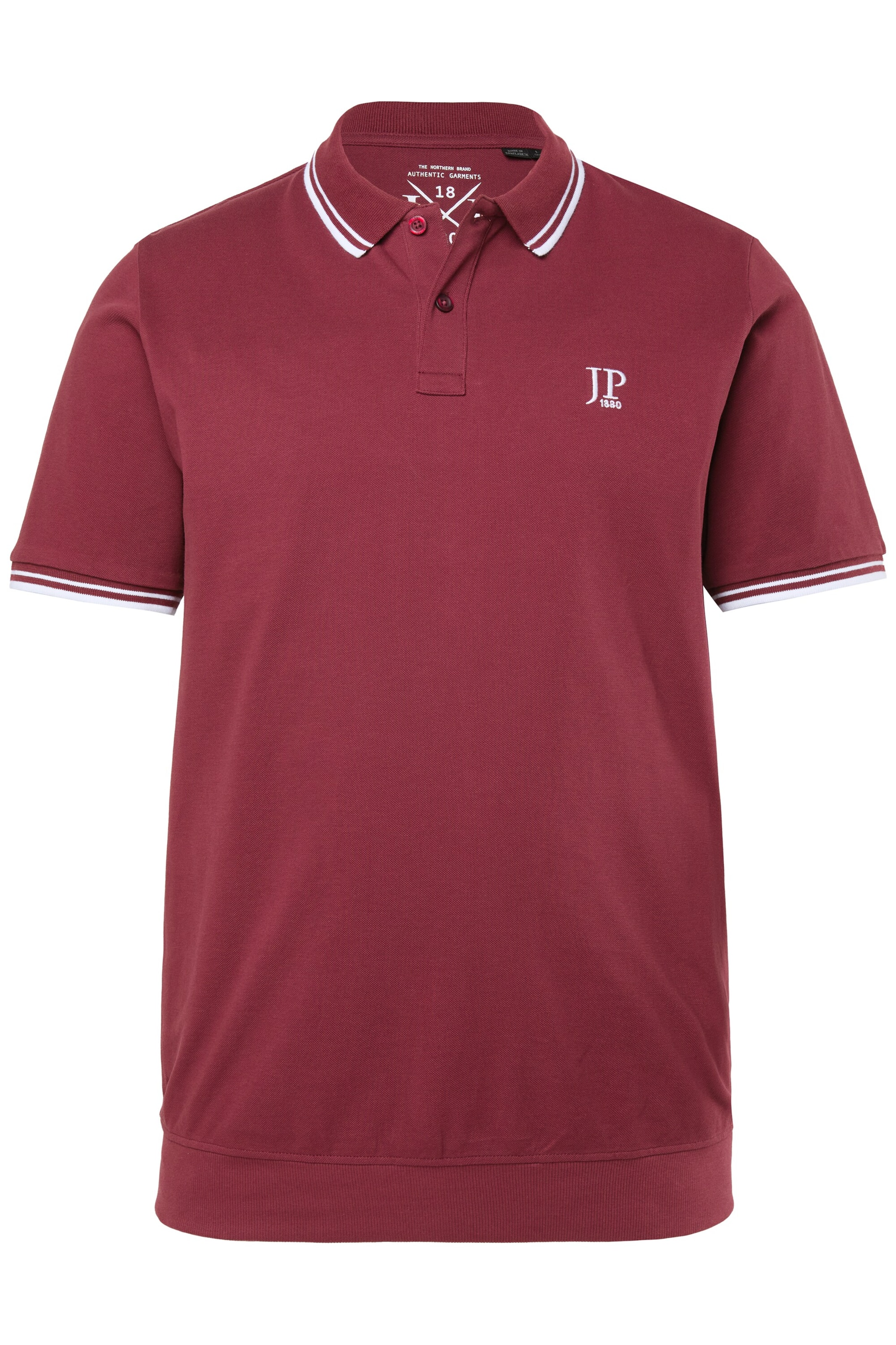 JP1880 Poloshirt in Rot: Vorderseite