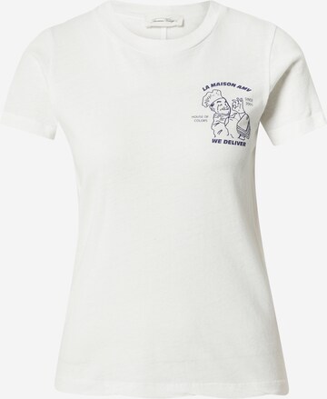 AMERICAN VINTAGE قميص 'GAMIPY' بلون أبيض: الأمام