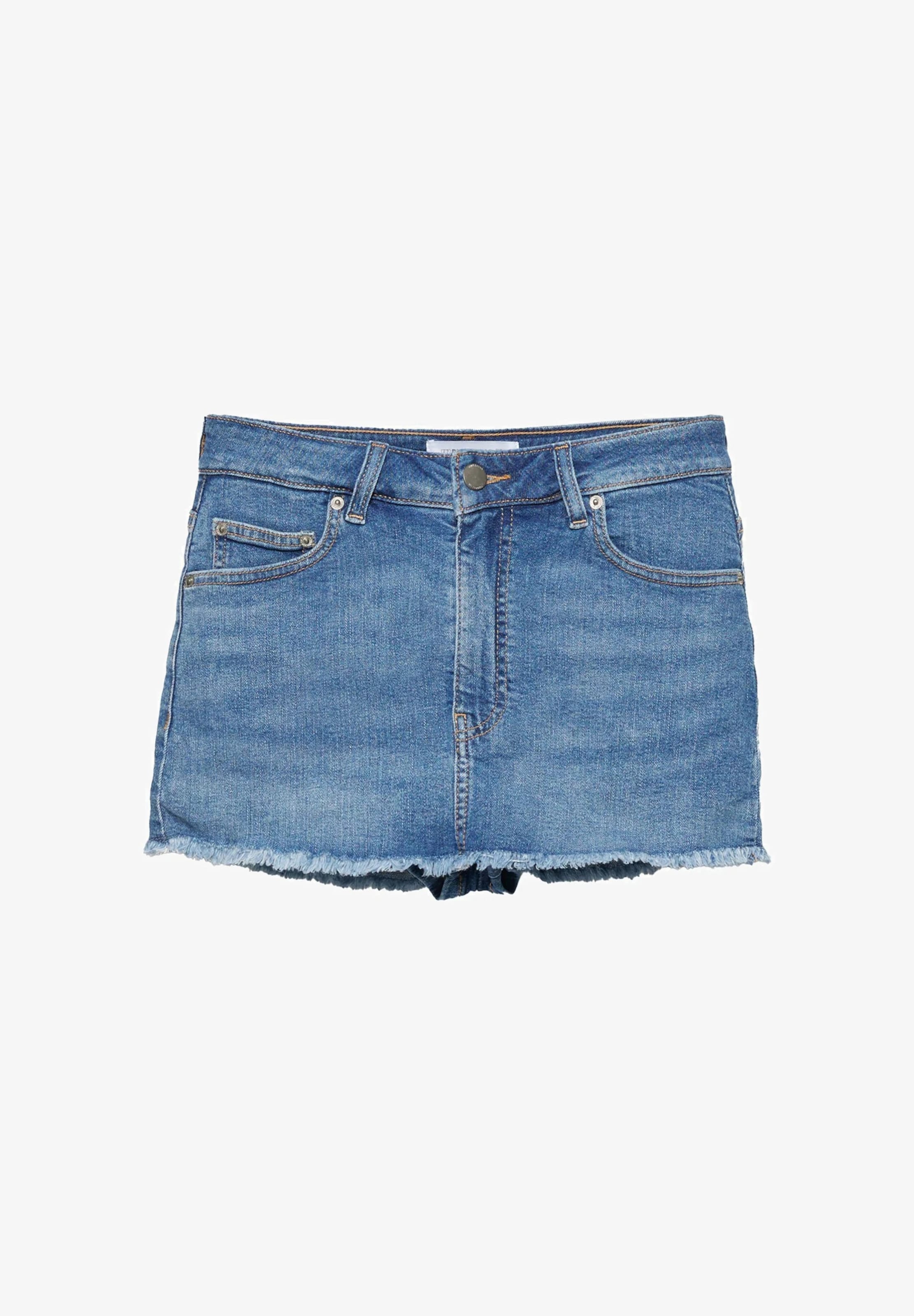 Pull&Bear Spódnica w kolorze niebieski: przód