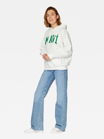 Mavi Sweatshirt 'MAVI' in Weiß