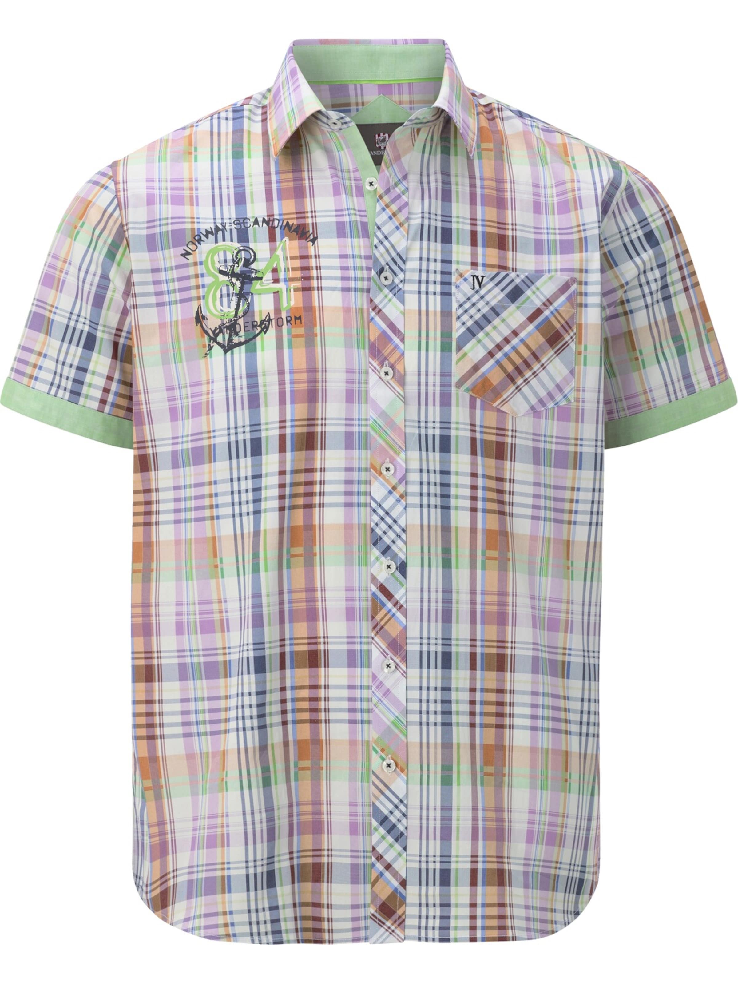 Jan Vanderstorm Comfort Fit Kurzarmhemd ' Olian ' in Mischfarben: Vorderseite