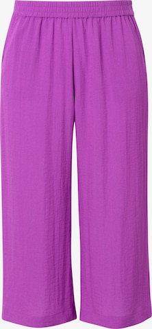 Ulla Popken Wide Leg Hose in Lila: Vorderseite