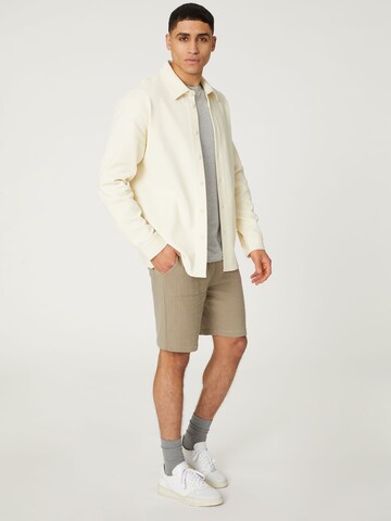 Coupe regular Chemise 'Franz' DAN FOX APPAREL en blanc