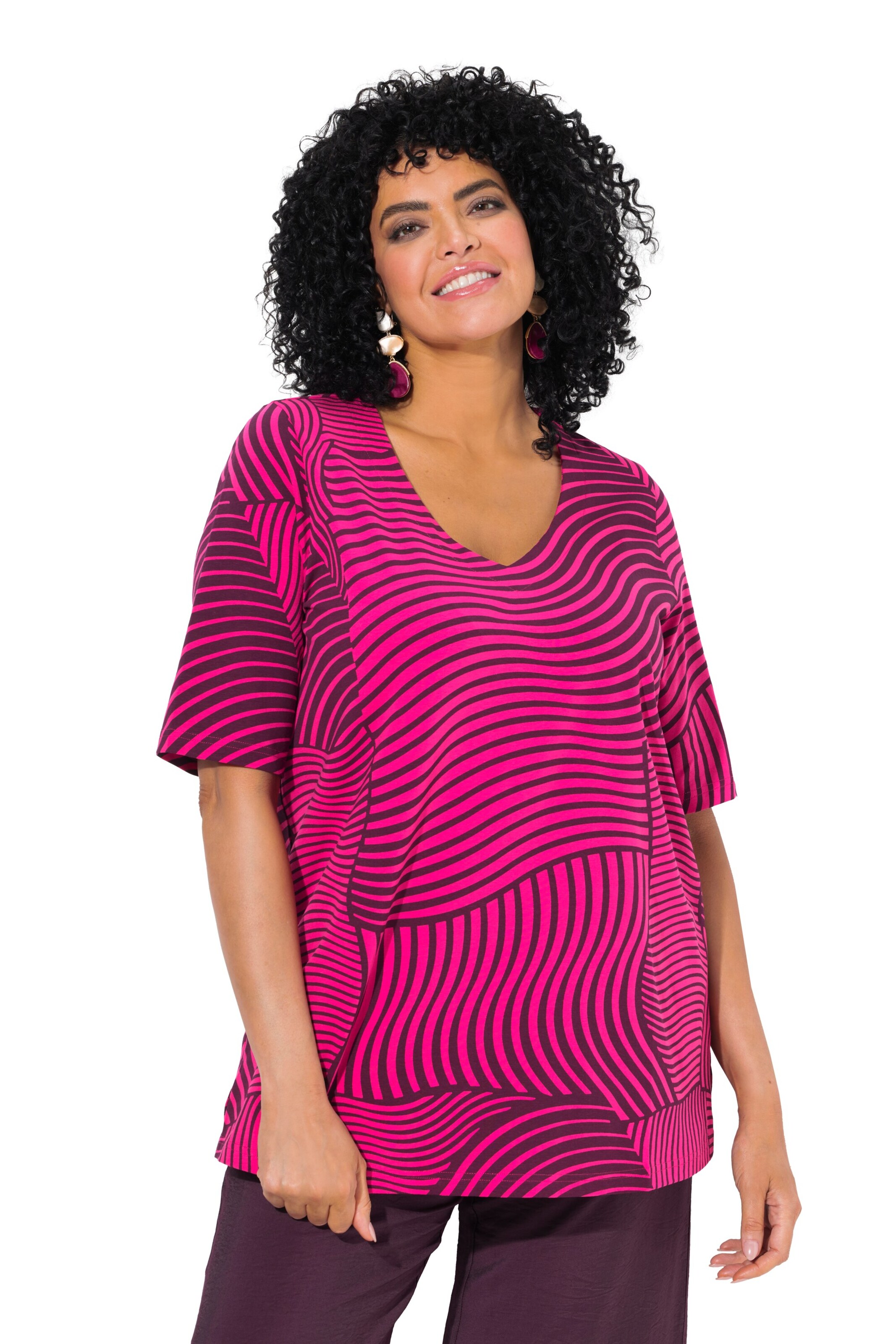 Ulla Popken Shirt in Pink: Vorderseite