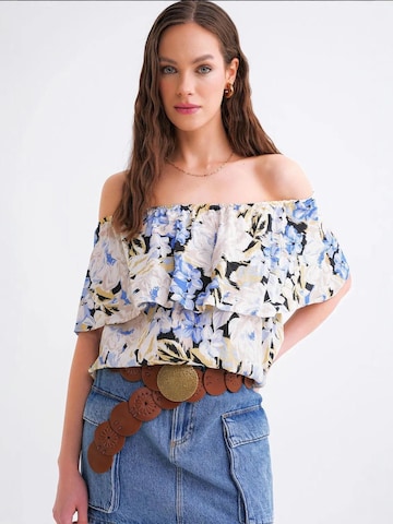 MixRay Blouse in Blauw: voorkant