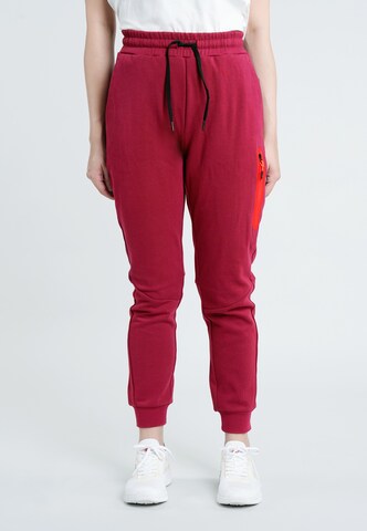 GIORDANO Tapered Pants 'Silvermark' in Red: front