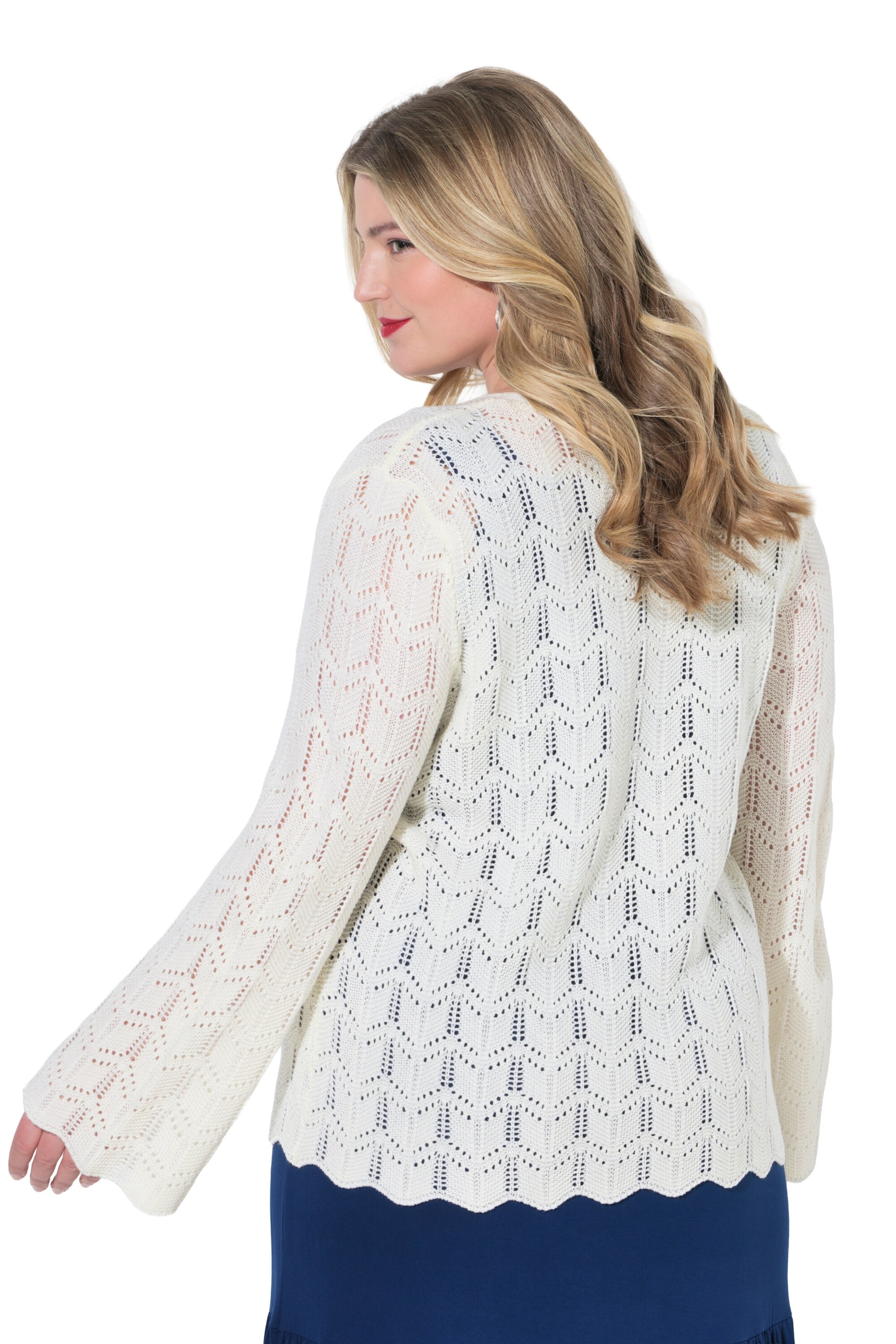 MIAMODA Gebreid vest in Wit