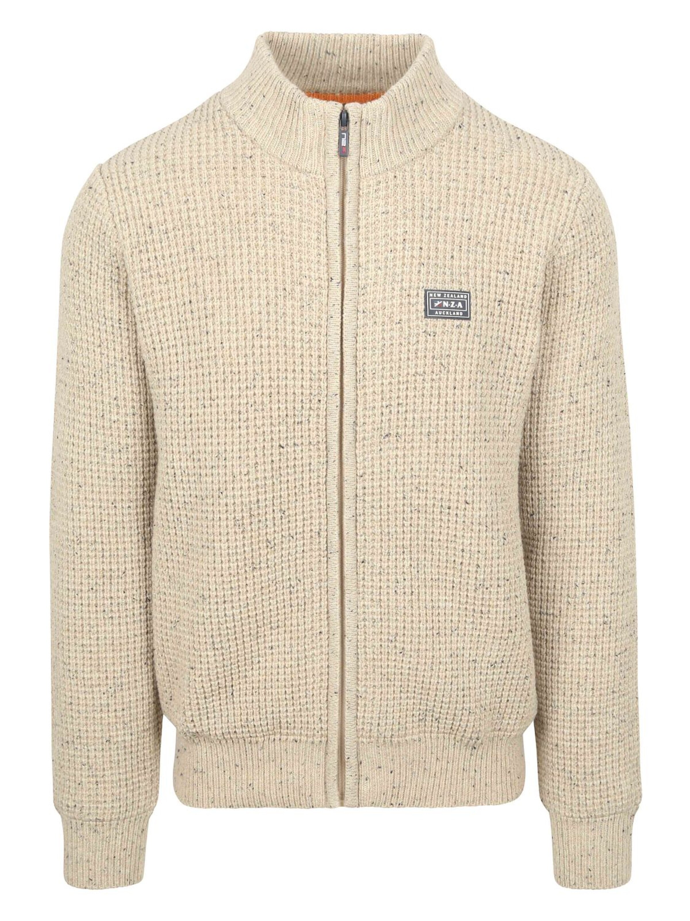 NZA New Zealand Auckland Knit cardigan 'Dominick' in Beige: front