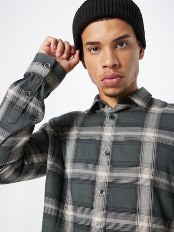 No Excess Regular fit Button Up Shirt in Grey