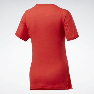 Reebok T-Shirt 'Workout Ready ACTIVCHILL' in Rot