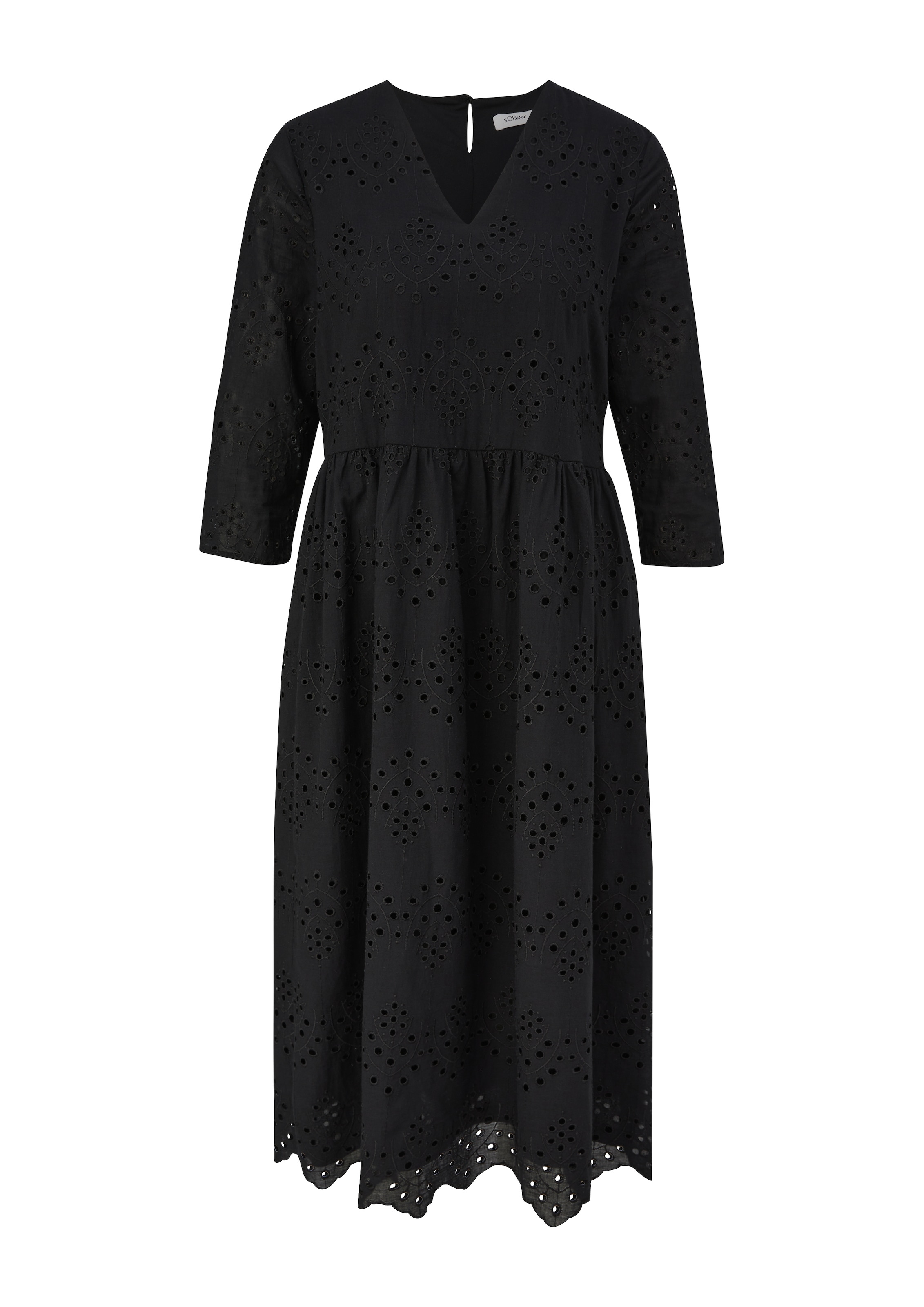 s.Oliver BLACK LABEL Kleid in Schwarz: Vorderseite