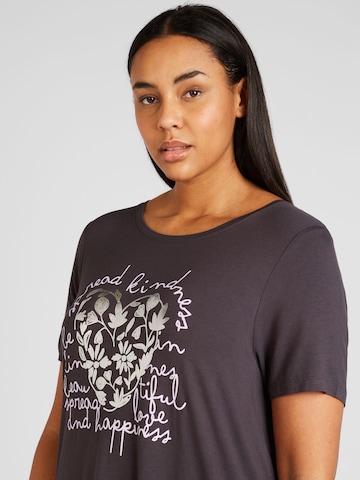 ONLY Carmakoma T-Shirt 'Anina' in Grau