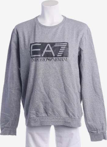 Emporio Armani Sweatshirt & Zip-Up Hoodie in XL in Grey: front