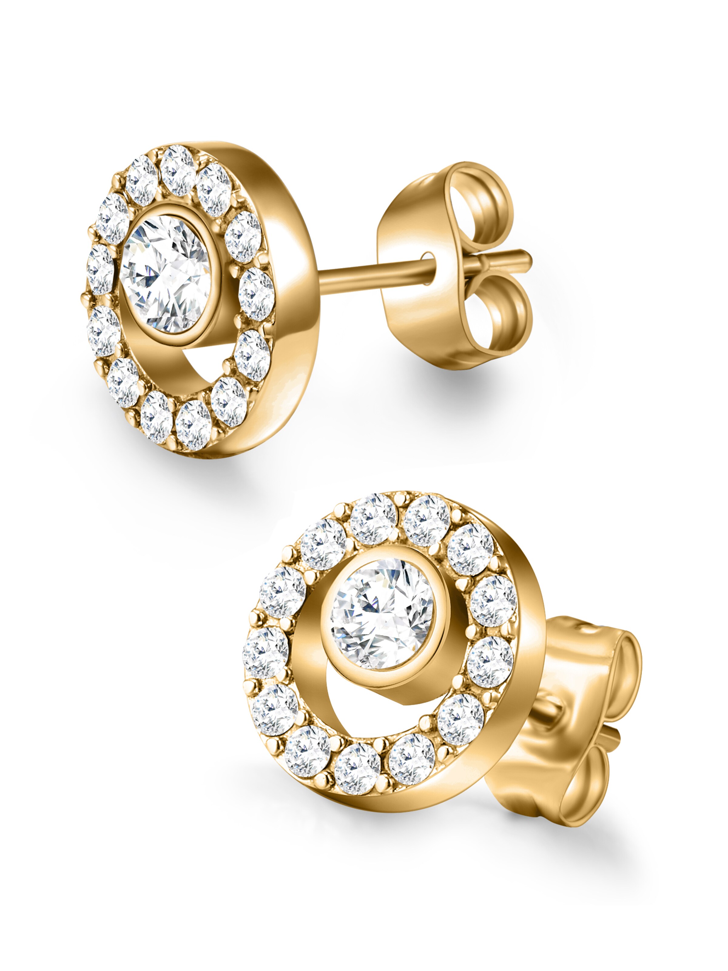 day berlin Earrings 'Stone' in Gold