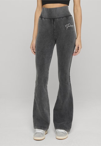 Felicious Flared Leggings in Grey: front