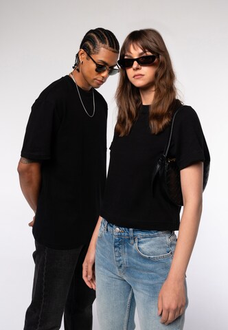 Eoselio Shirt 'Heavyweight' in Zwart: voorkant
