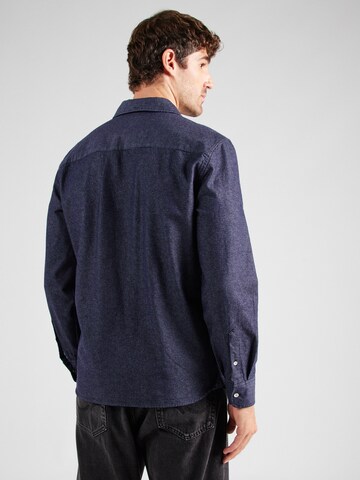 MUSTANG Regular Fit Hemd 'Iowa' in Blau