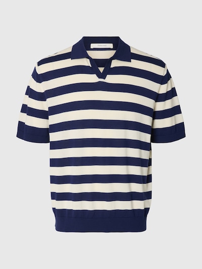SELECTED Camiseta en L en navy / blanco, Vista del producto
