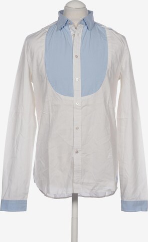 DIESEL Button Up Shirt in L in White: front