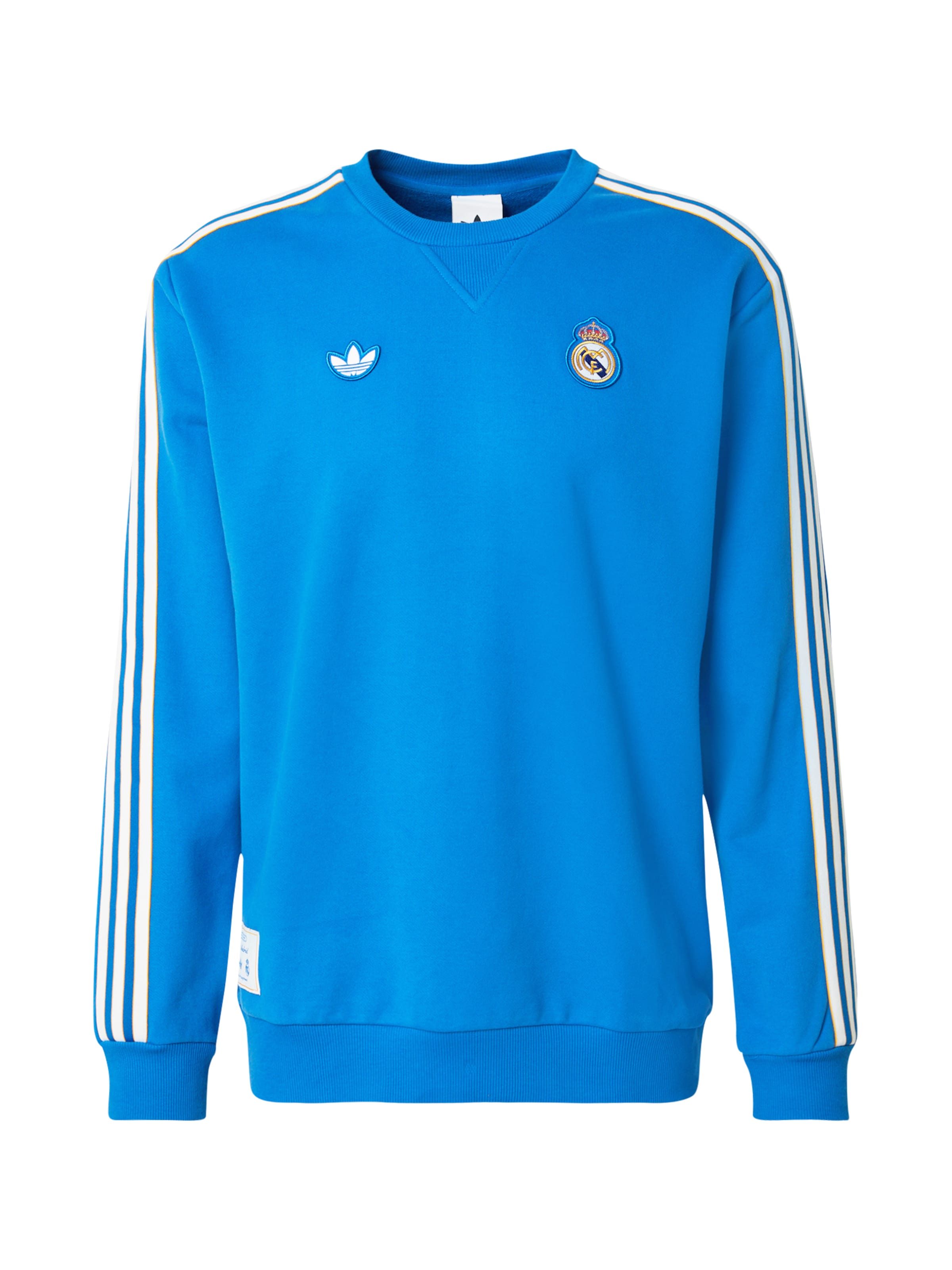Bluză de molton 'Real Madrid Terrace Icons' de la ADIDAS ORIGINALS pe albastru: față