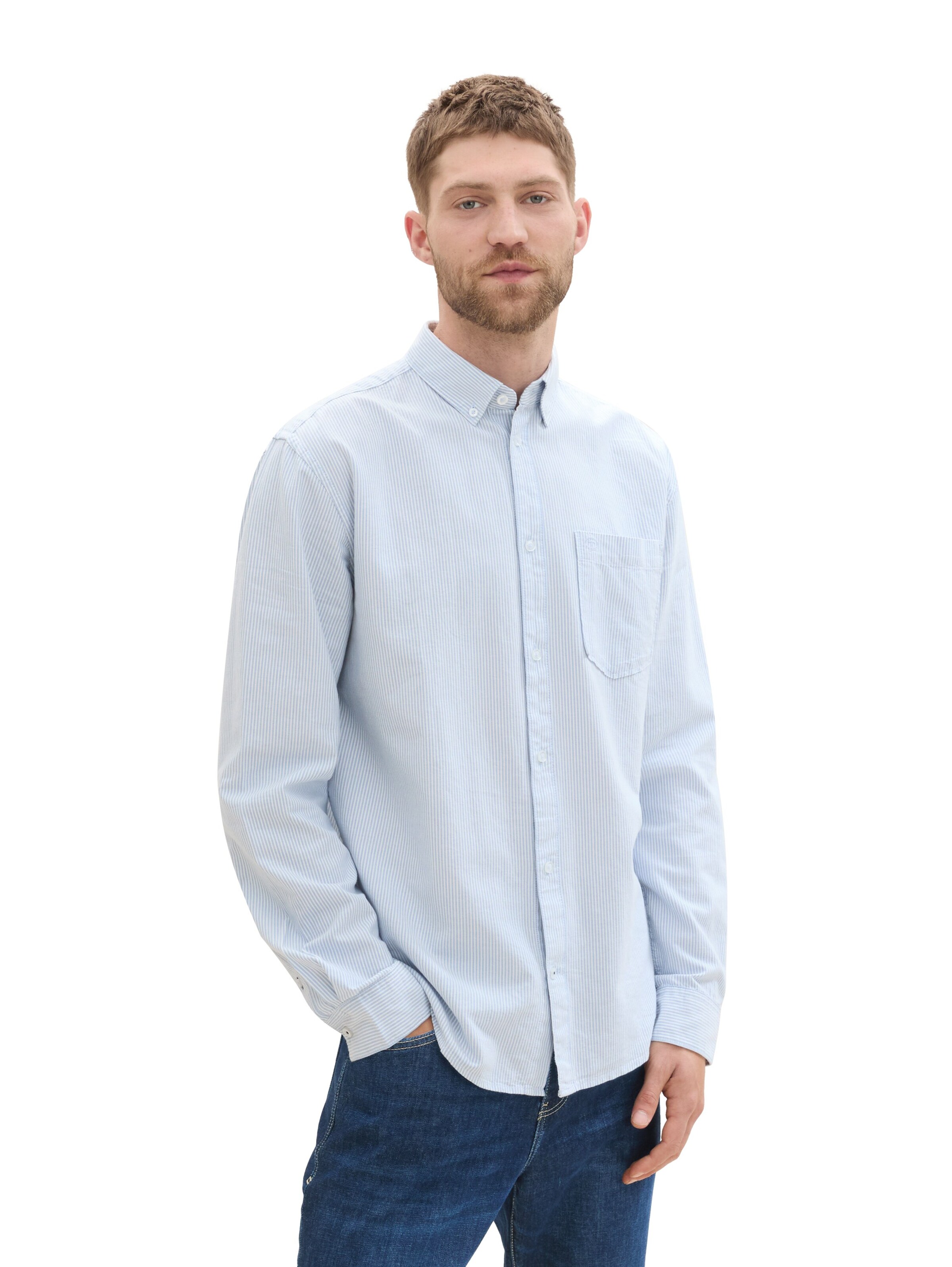 TOM TAILOR Regular Fit Hemd in Weiß