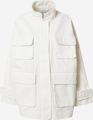 Monki Between-Season Jacket in White: front