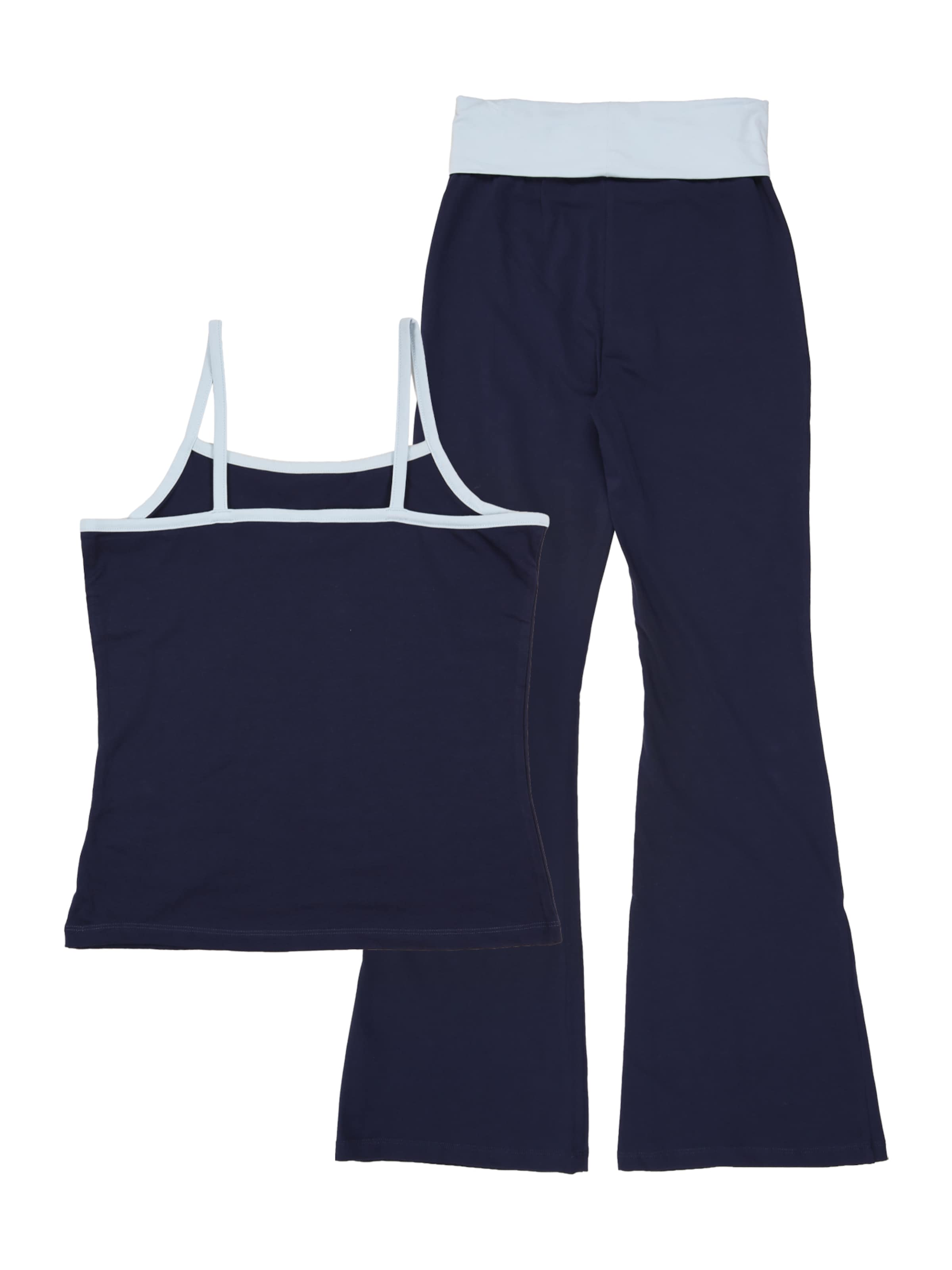Lindex Set: Top und Leggings in Blau