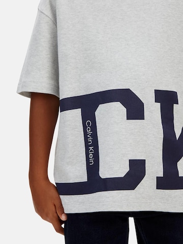 Calvin Klein Kids Shirt 'VARSITY SS T-SHIRT' in Grey