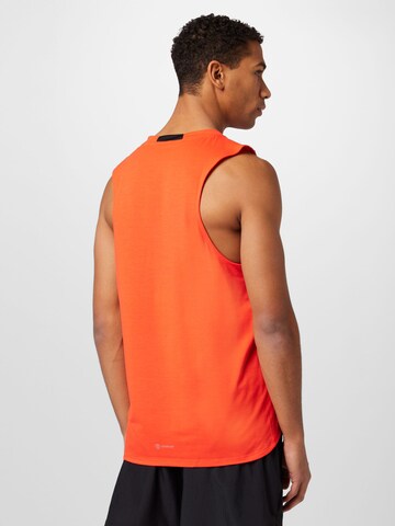 ADIDAS PERFORMANCE - Camisa funcionais 'Designed For Training Workout' em vermelho