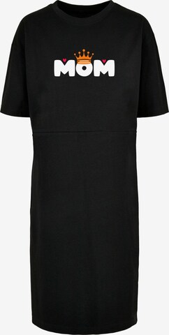 Merchcode Dress 'Mothers Day - Queen Mom' in Black: front