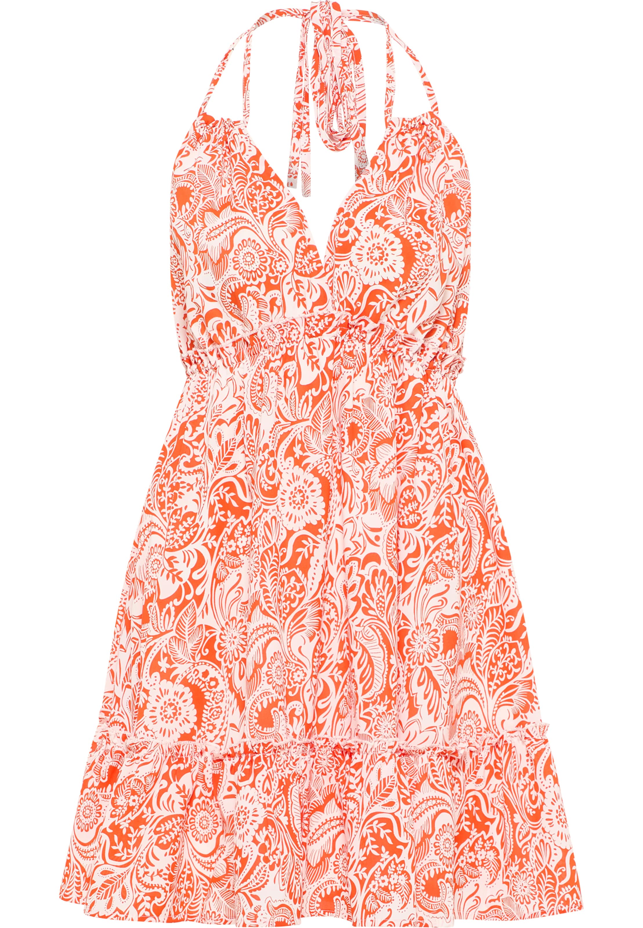 IZIA Letné šaty - Oranžová: predná strana