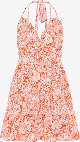 IZIA Summer Dress in Orange: front