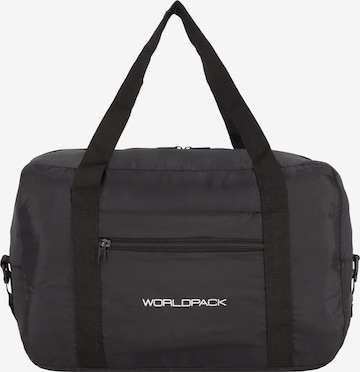 Sac week-end Worldpack en noir : devant