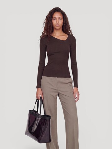 EDITED Shirt 'Rufina' in Braun: Vorderseite