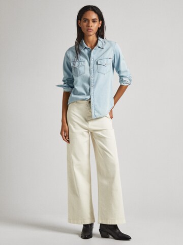Pepe Jeans Wide Leg Jeans 'Tania' in Weiß