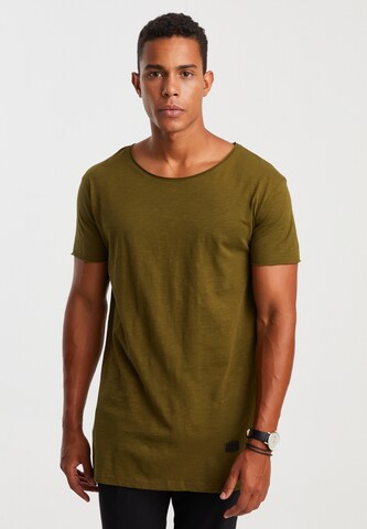 Leif Nelson Shirt in Groen: voorkant