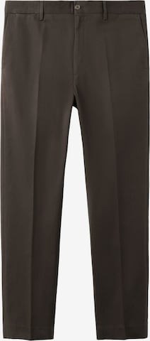 MANGO MAN Regular Bundfaltenhose in Braun: Vorderseite