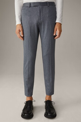 STRELLSON Slim fit Pleated Pants ' Kynd ' in Grey: front