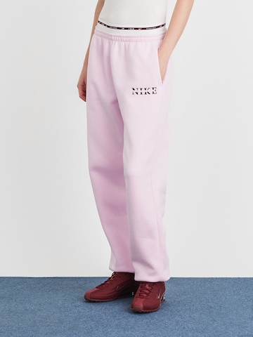 Nike Sportswear Zúžený Kalhoty 'PHNX FLC' – pink