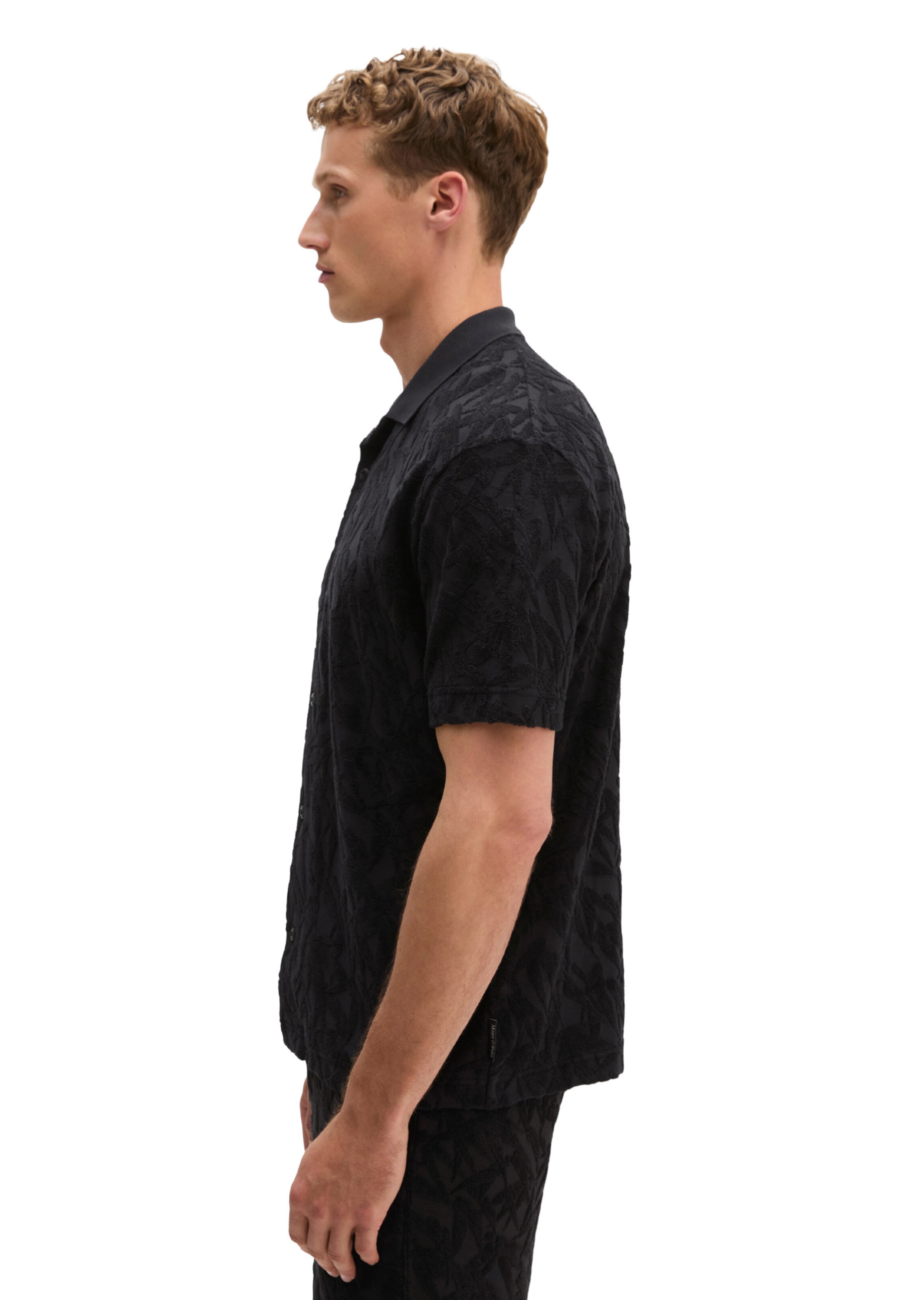 Marc O'Polo Regular Fit Hemd in Schwarz