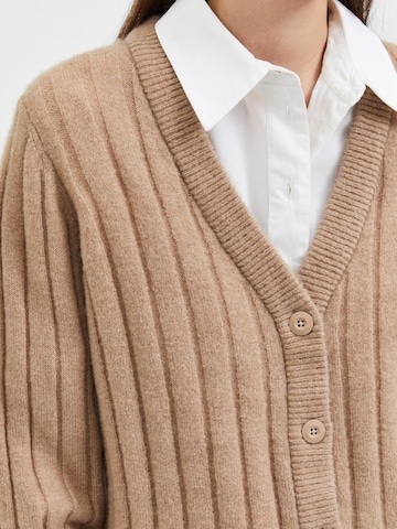 SELECTED FEMME Knit cardigan 'Glowie' in Beige