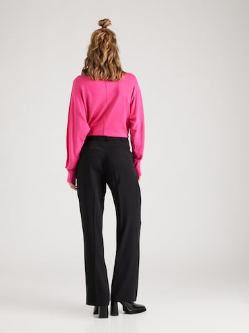 MORE & MORE Regular Pleat-Front Pants in Black