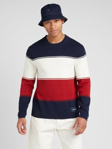 TOMMY HILFIGER Trui 'MILANO' in Blauw: voorkant