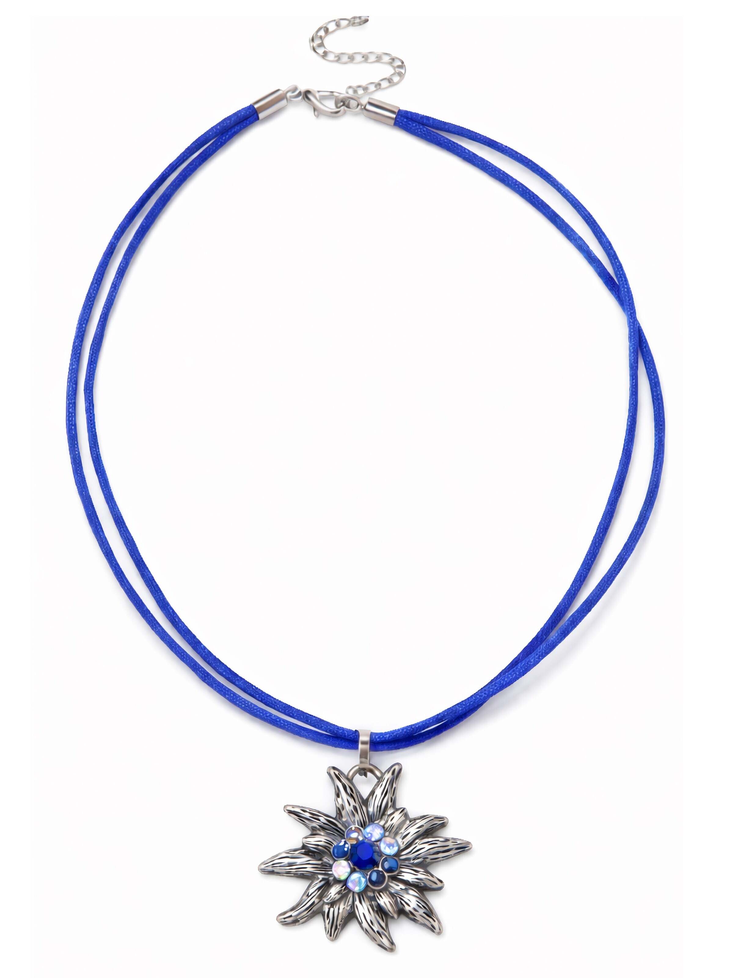 Allgäu Rebell Kette 'Maria'‌‌‌‌‌ in Blau: Vorderseite