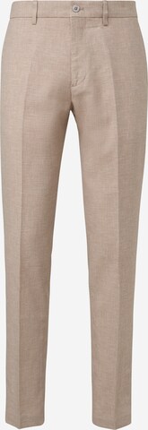 s.Oliver BLACK LABEL Slimfit Suorat housut värissä beige: edessä