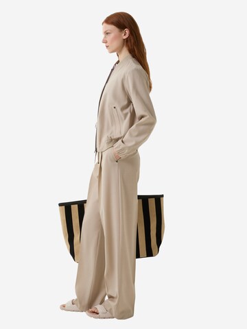 BOGNER Loosefit Bundfaltenhose 'Ella' in Beige