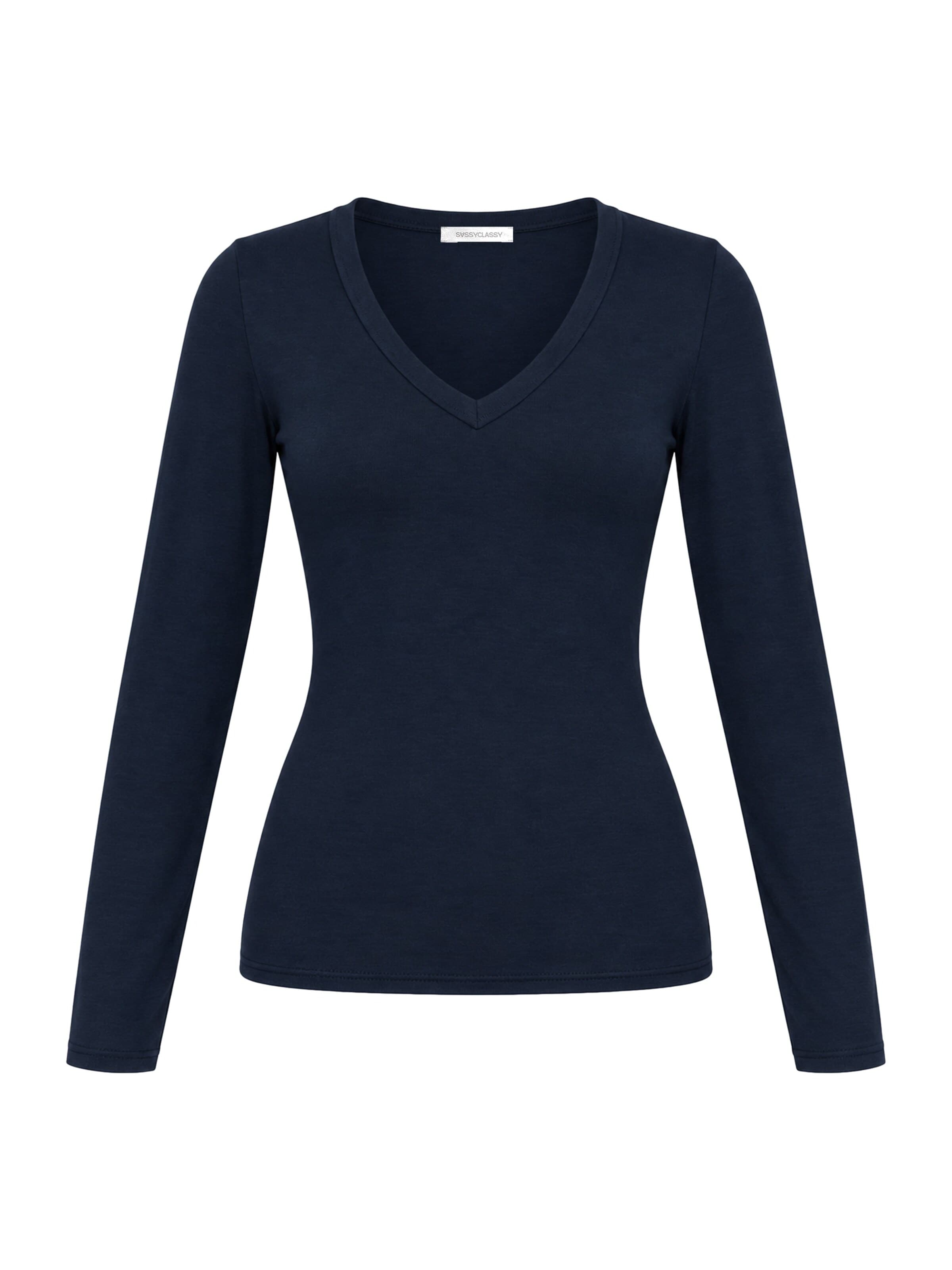 SASSYCLASSY - Camiseta en azul: frente
