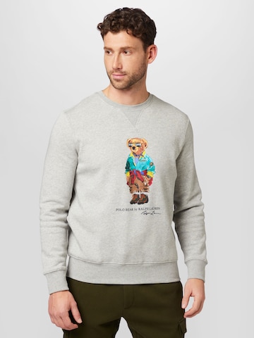 Polo Ralph Lauren Sweatshirt in Grijs: voorkant